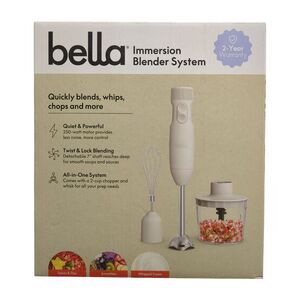 Bella 4-in-1 Compact Immersion Blender System with 250w Motor